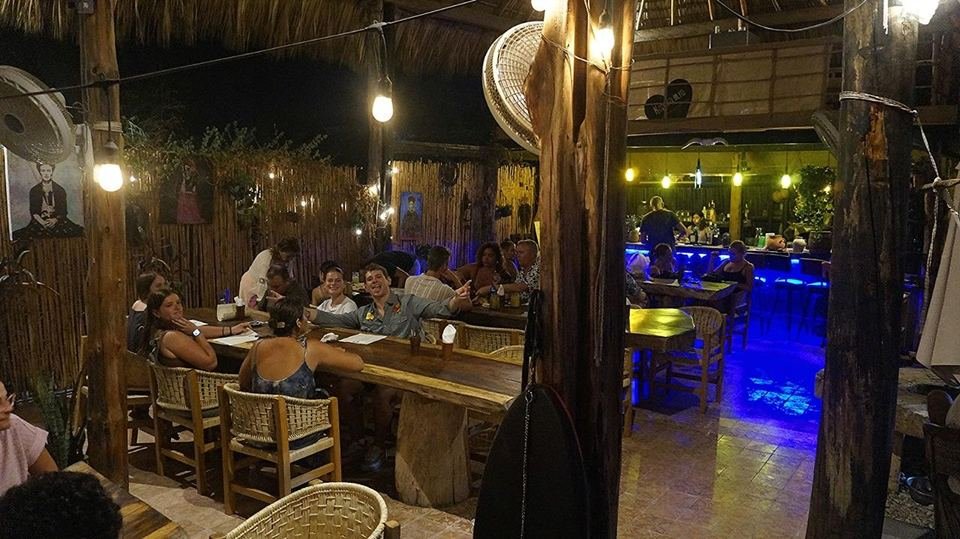 Kapara Mio's patio at night